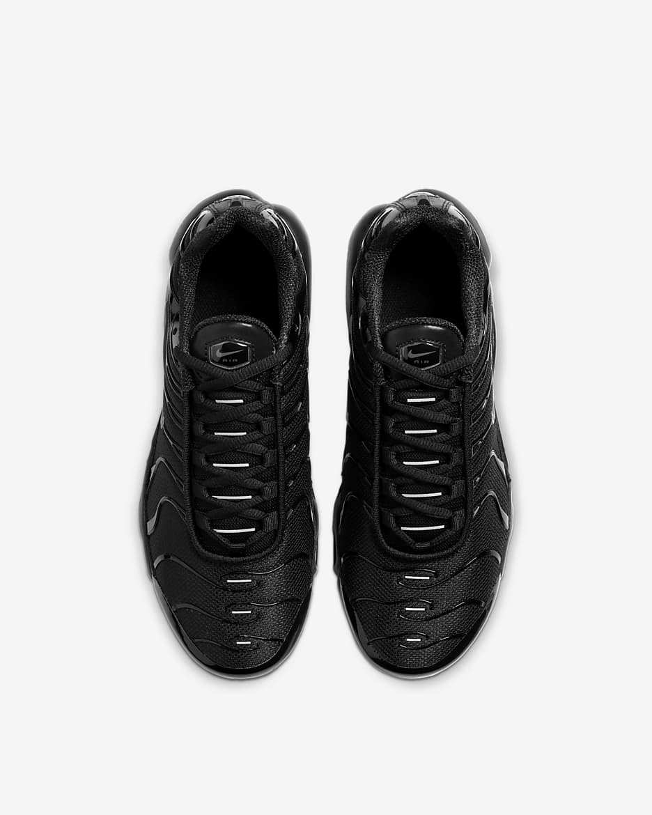 Nike air max plus kids black on sale